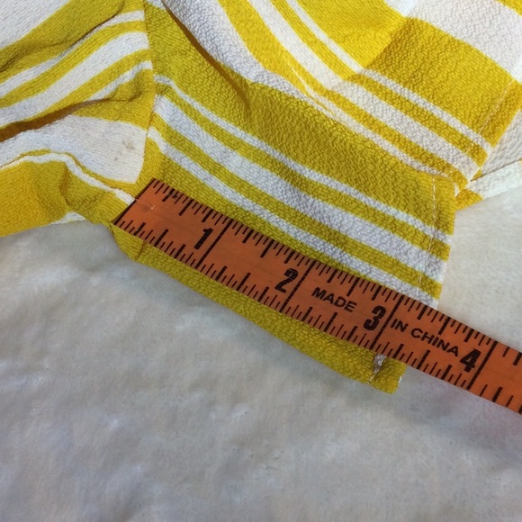 Cute mustard Yellow Stripe Short & Top set by Shein - Picture 6 of 10